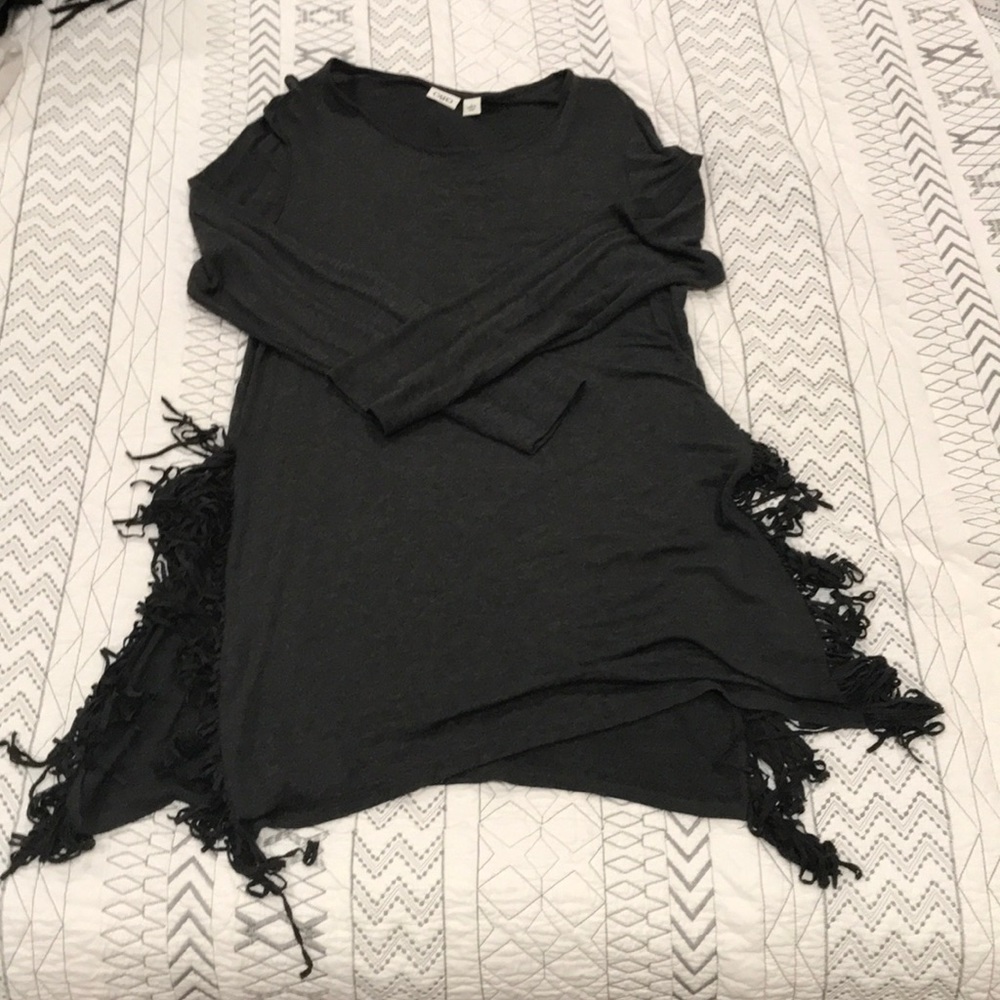 Grey Fringe tunic